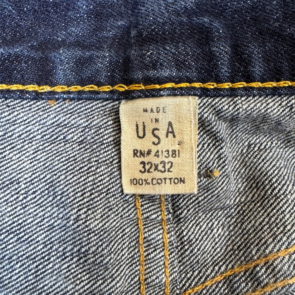 RRL Ralph Lauren Japan Woven Selvedge Denim Straight Leg Jeans Made in USA 32x32 - Picture 7 of 16